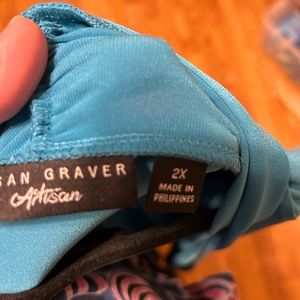 Cardigan…turquoise..2X